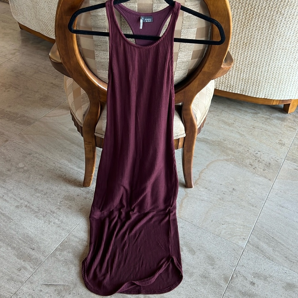 Sparkle & Fade rib knit dress